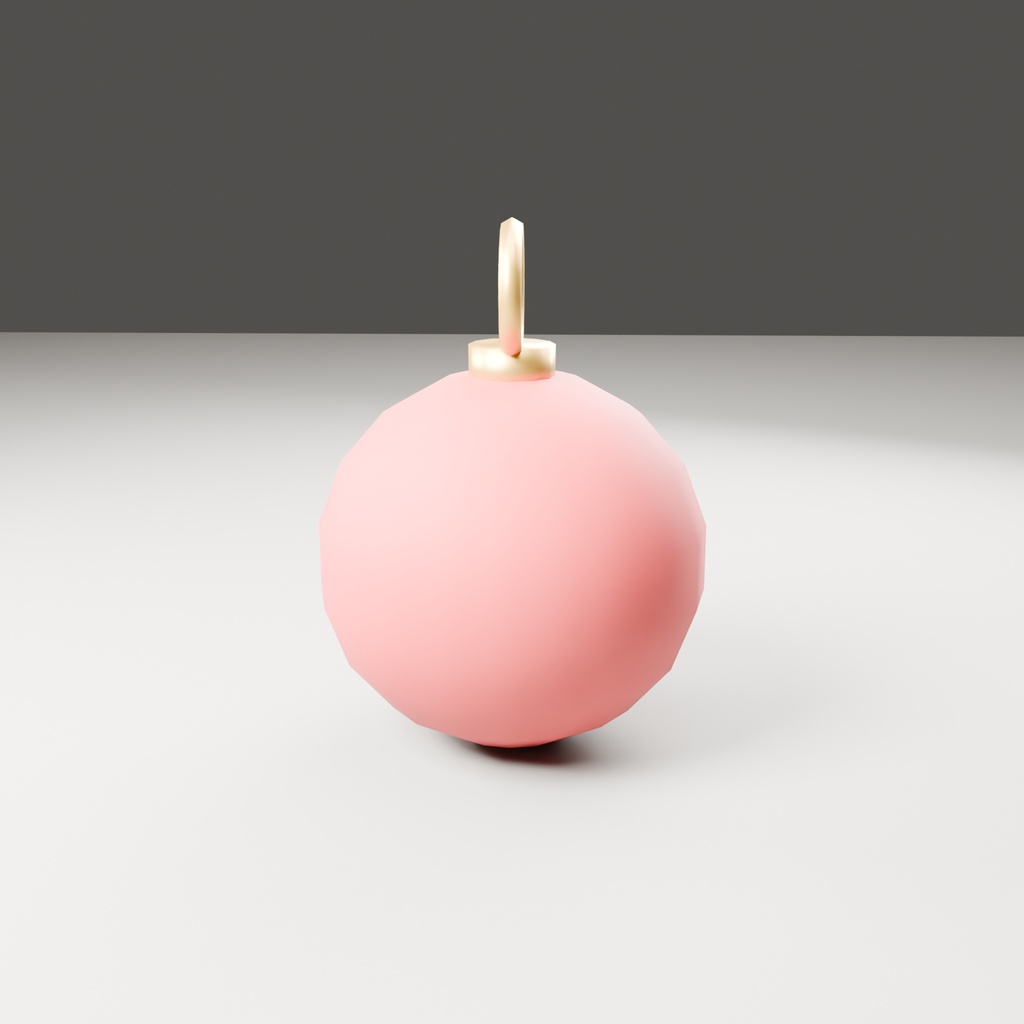 【無料】クリスマスオーナメント【ローポリ3Dモデル】