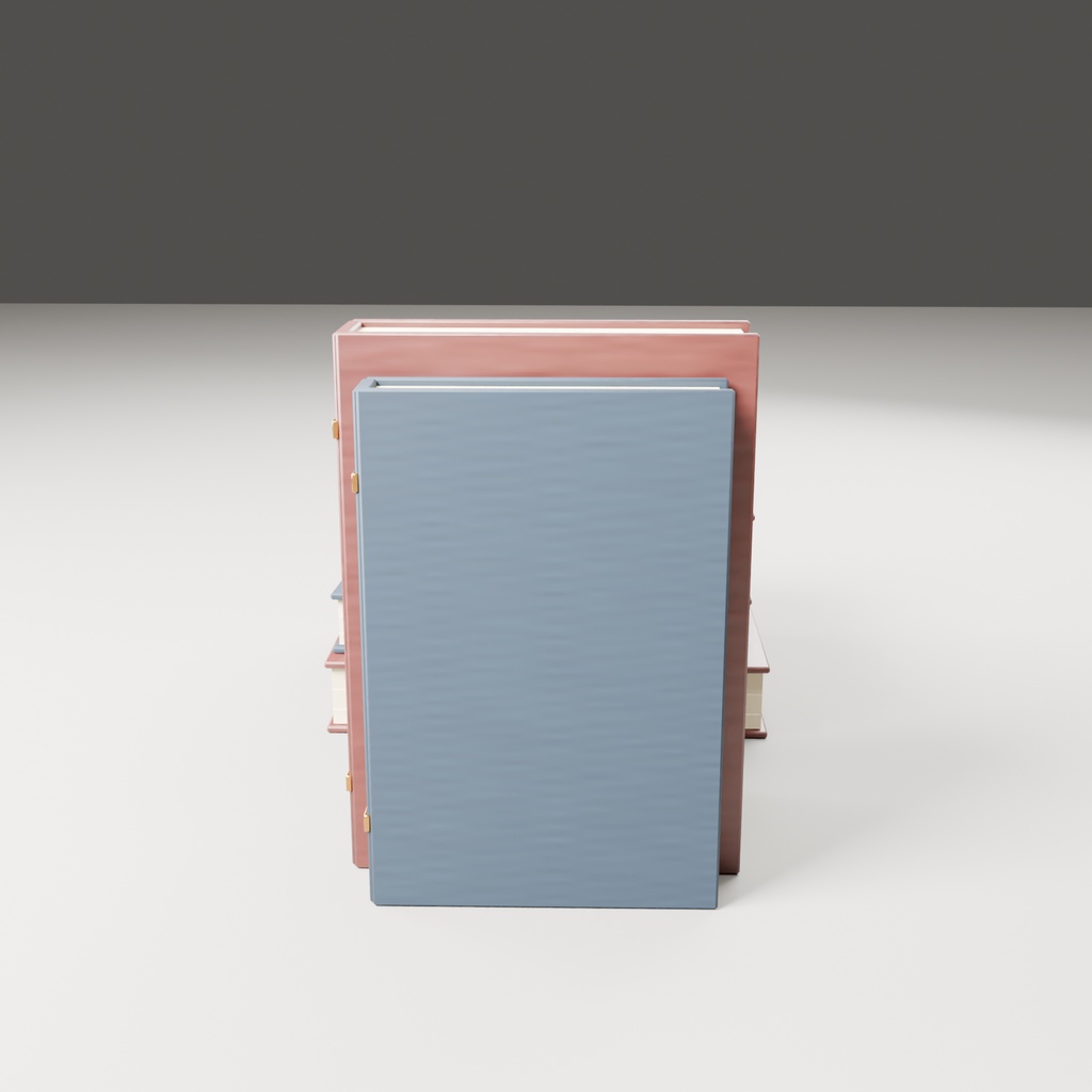 【無料】積み本アレンジ【ローポリ3Dモデル】