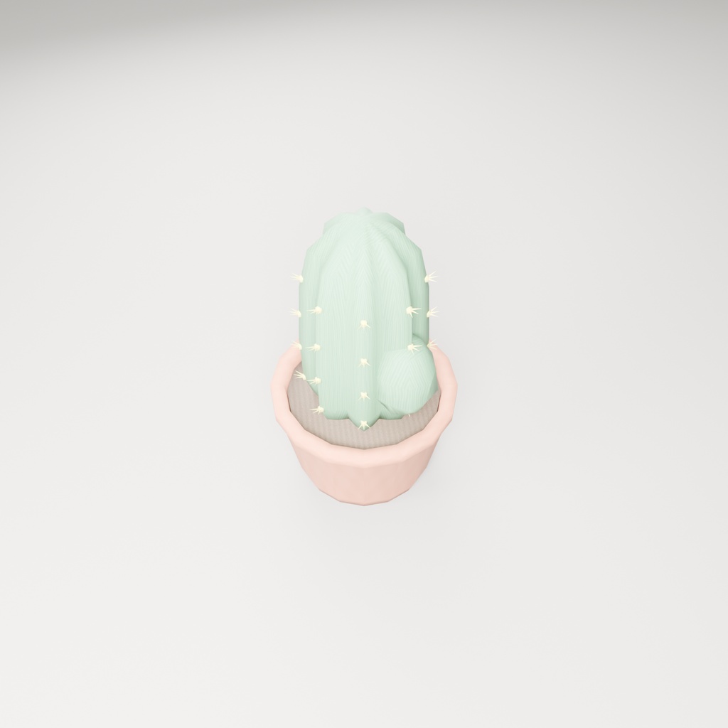 【無料】サボテン【ローポリ3Dモデル】