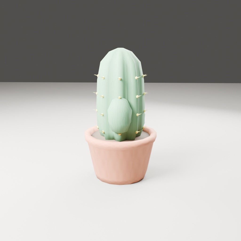 【無料】サボテン【ローポリ3Dモデル】