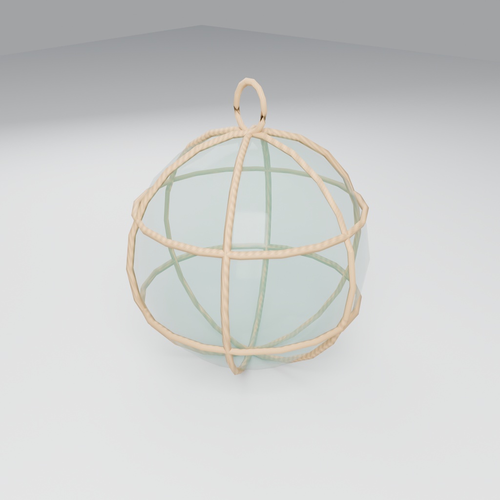 【無料】浮き玉【ローポリ3Dモデル】