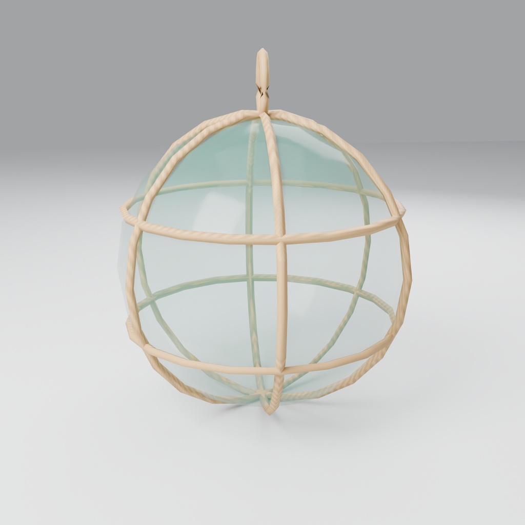 【無料】浮き玉【ローポリ3Dモデル】