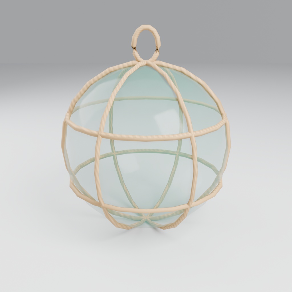 【無料】浮き玉【ローポリ3Dモデル】