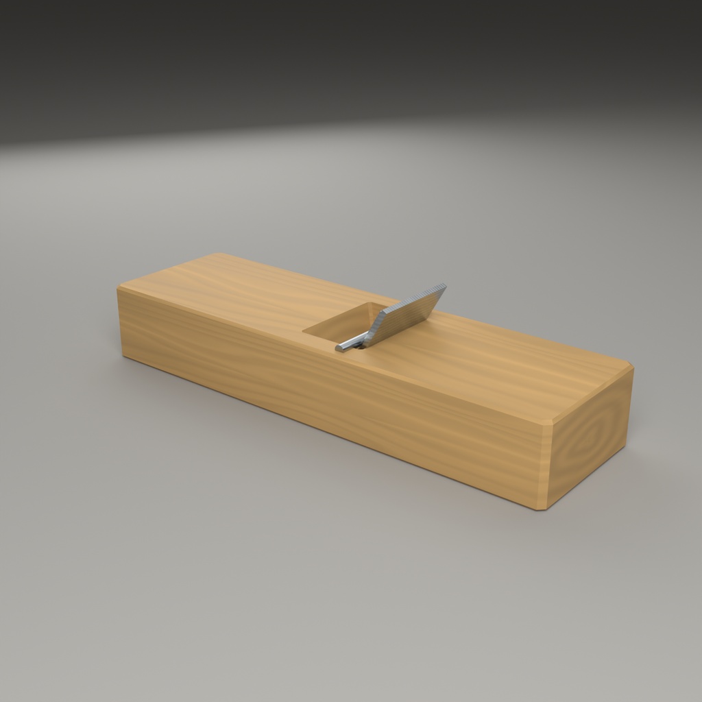 【無料】かんな【ローポリ3Dモデル】