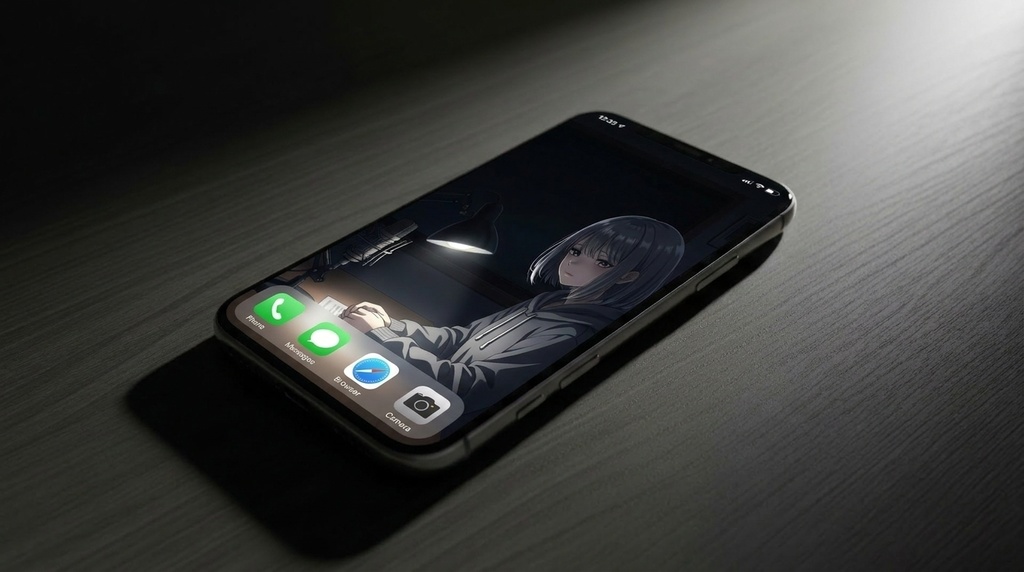 銀髪ボブちゃん 公式世界観アート Vol.01『深夜毒舌ラジオ』高解像度ビジュアルセット