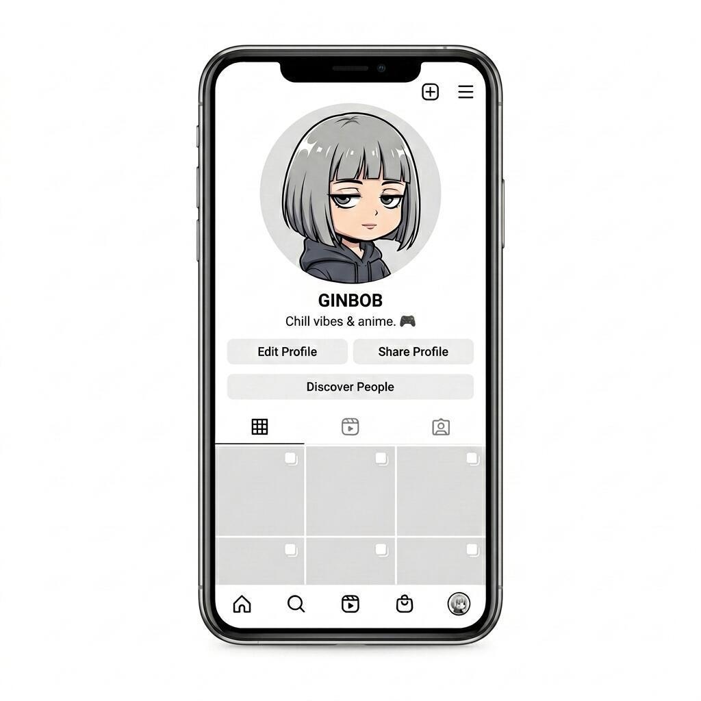 銀髪ボブちゃん|SNSで使える感情アイコン12種セット【PNG】