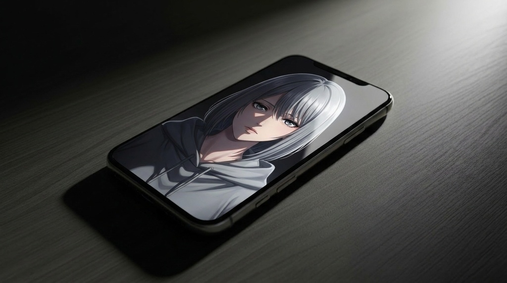 銀髪ボブちゃん 公式世界観アート Vol.03『静かな視線』高解像度ビジュアルセット