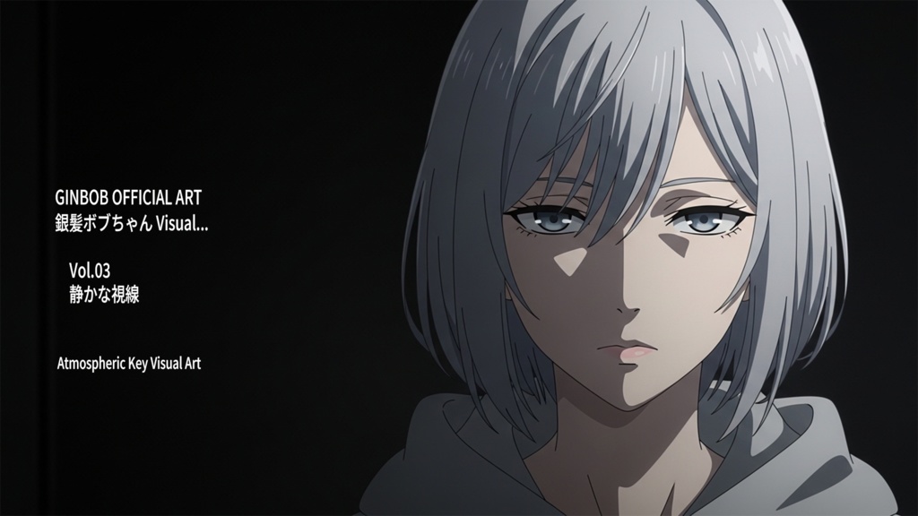 銀髪ボブちゃん 公式世界観アート Vol.03『静かな視線』高解像度ビジュアルセット