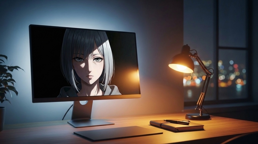 銀髪ボブちゃん 公式世界観アート Vol.03『静かな視線』高解像度ビジュアルセット