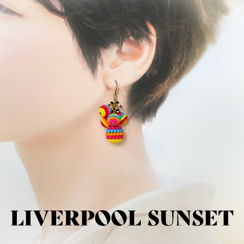 カラフルボールのイヤーアクセサリー(mini)