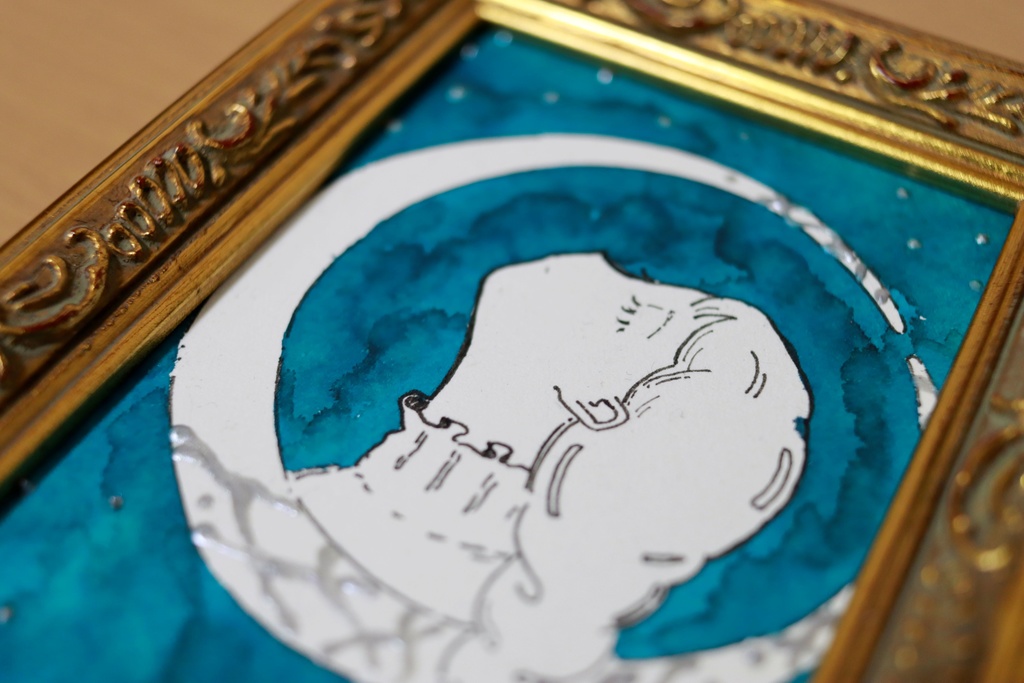 額入り　ドローイング