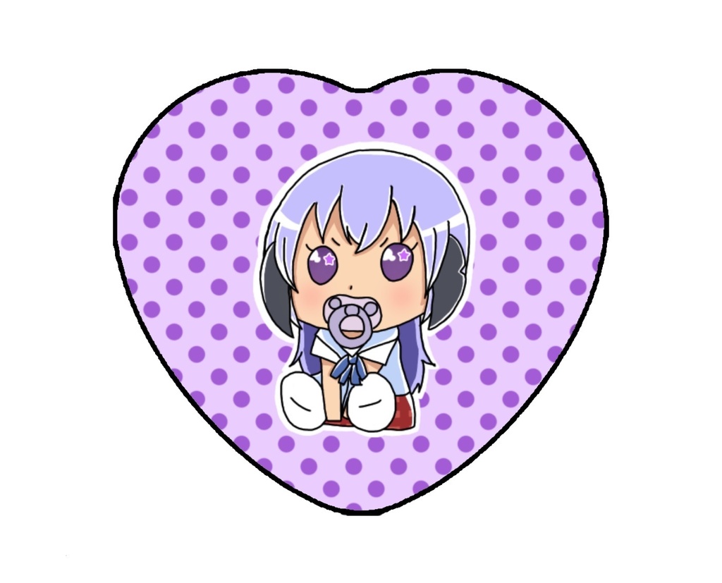 ハート缶バッジ