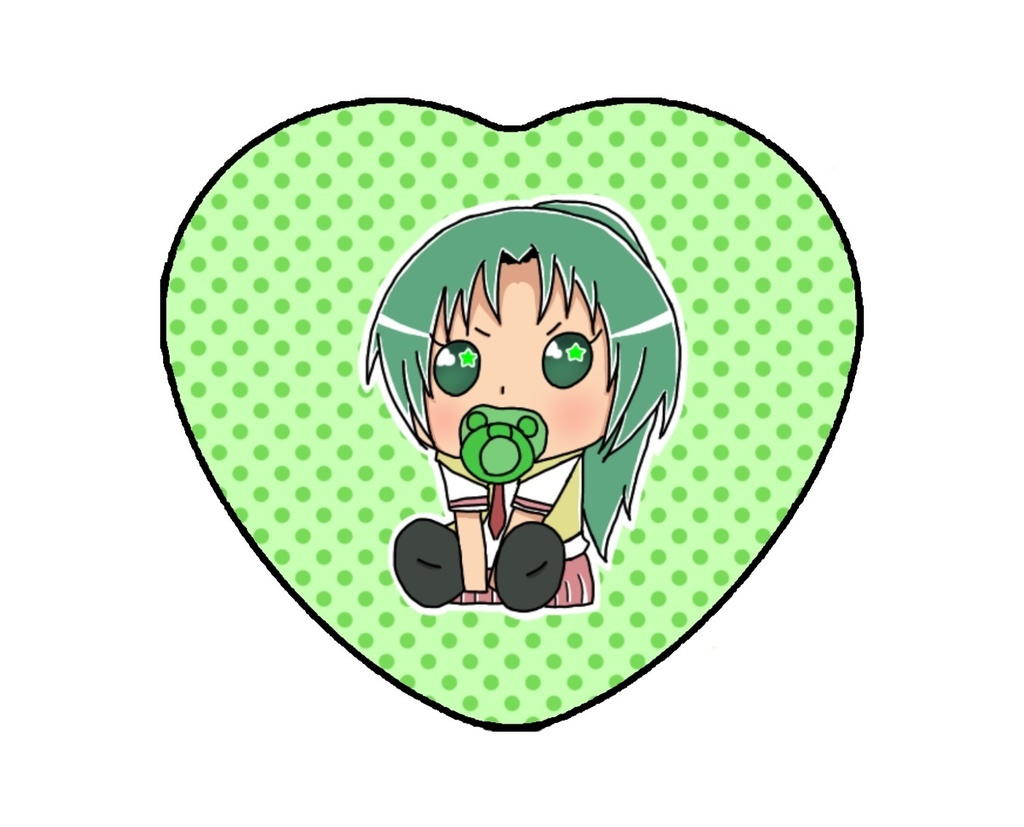 ハート缶バッジ