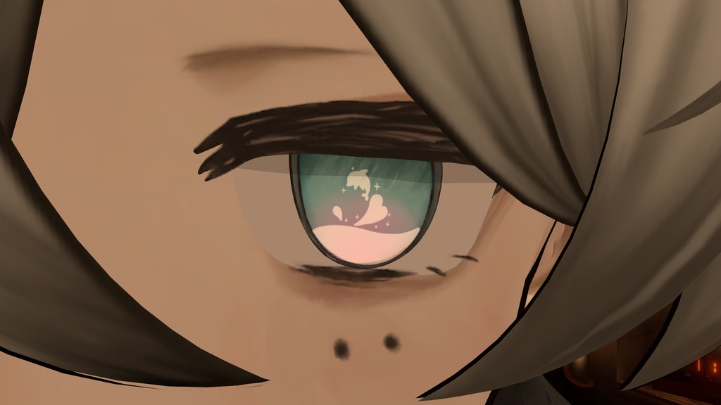 「7アバター対応」恋するイルカ eye texture