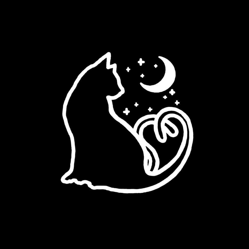 「9アバター対応」月夜の猫又 eye texture