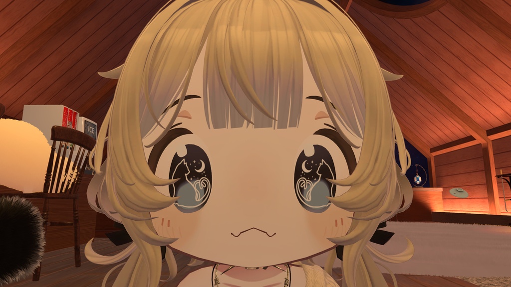 「9アバター対応」月夜の猫又 eye texture