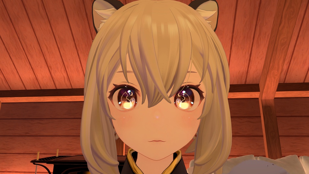 「9アバター対応」月夜の猫又 eye texture