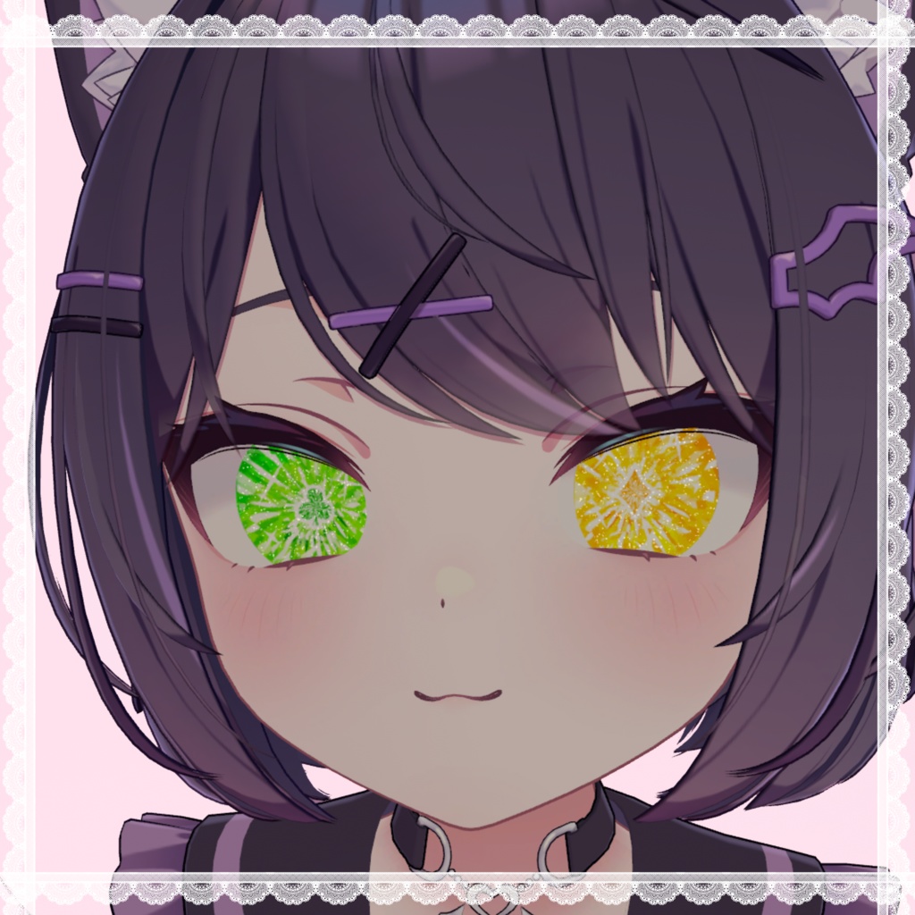 【7アバター対応】Crystal Card eye texture