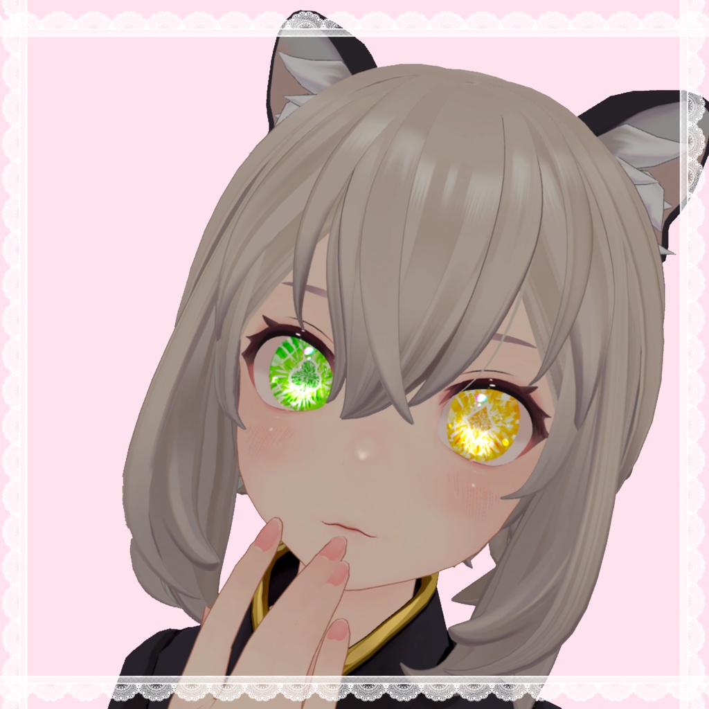 【7アバター対応】Crystal Card eye texture