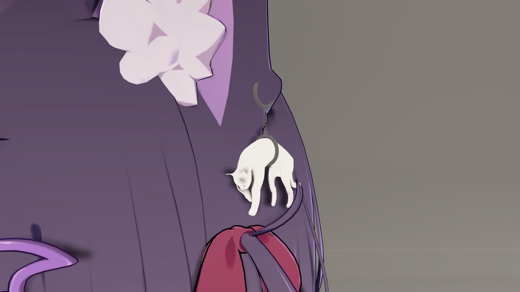 【動くイヤリング】のびねこ 2