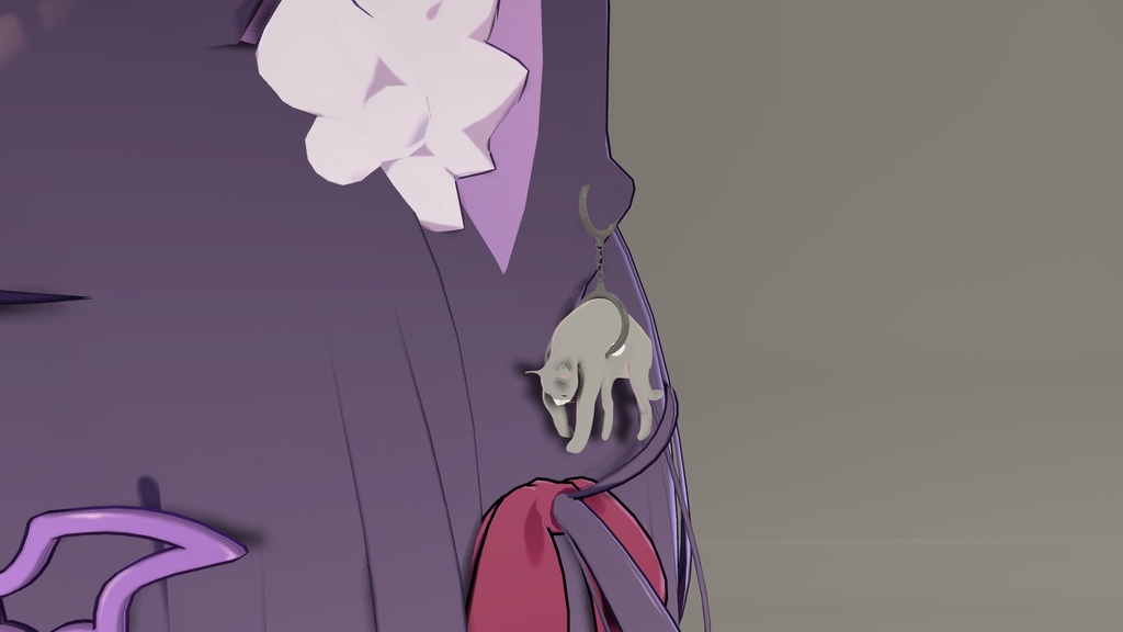 【動くイヤリング】のびねこ 2