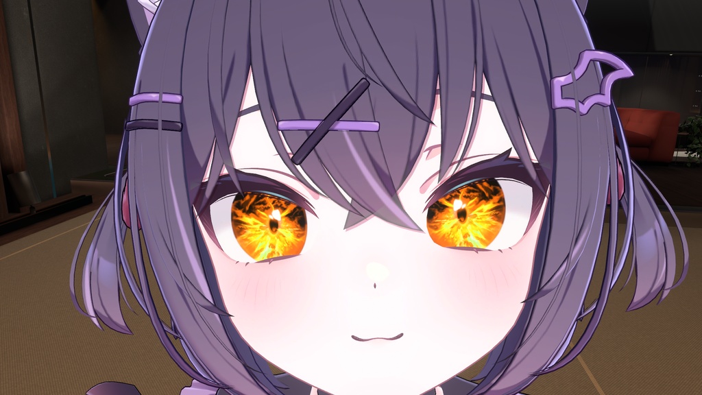 【11アバター対応】燃える瞳 eye texture