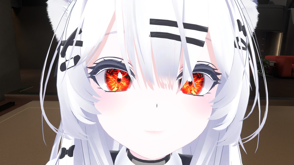 【11アバター対応】燃える瞳 eye texture