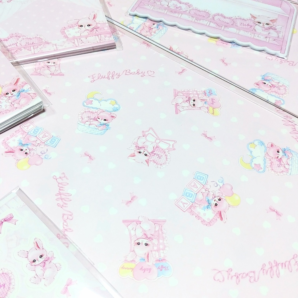 ♡fluffy baby 総柄ラッピングペーパー♡