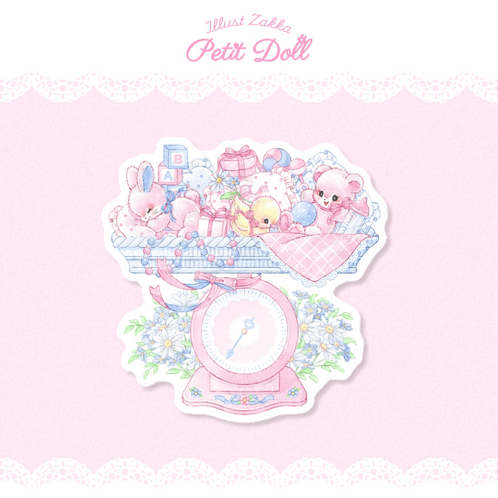Dear sweet baby(baby scale)ダイカットメモ