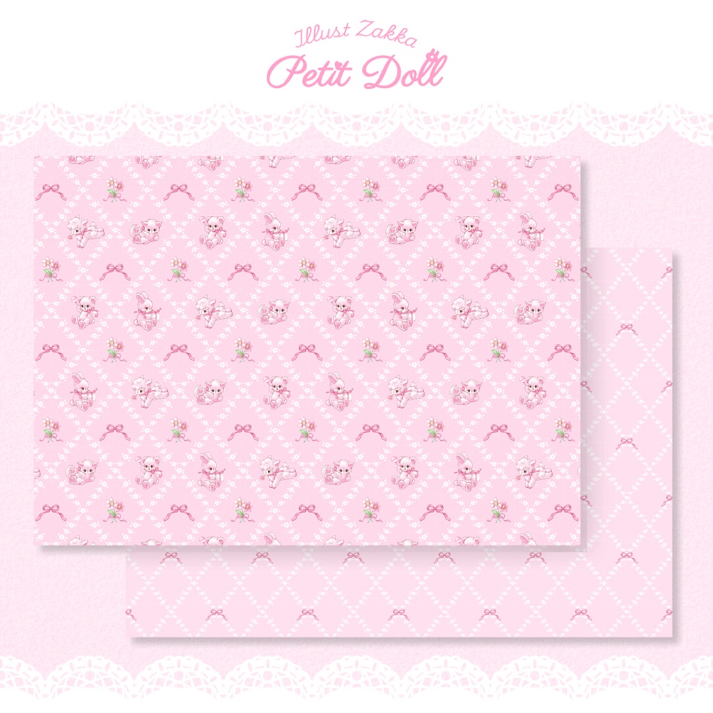 Cotton Pink ラッピングペーパー 