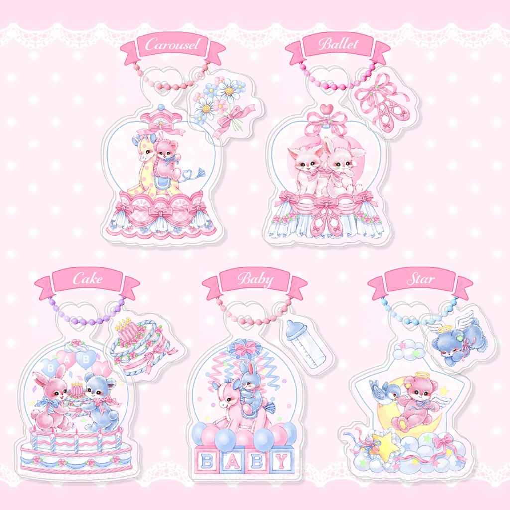 Fancy Snowdome　レイヤードアクリルキーホルダー　コンプセット