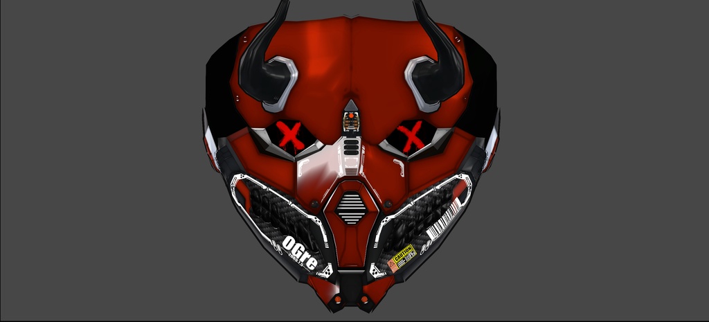 【VRchat用】OGRE-mask-