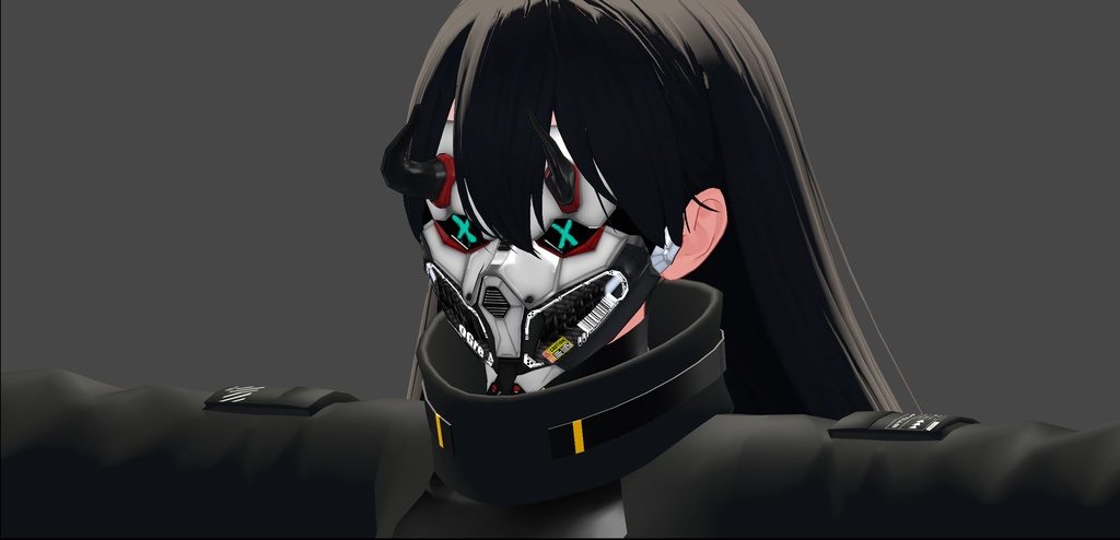 【VRchat用】OGRE-mask-