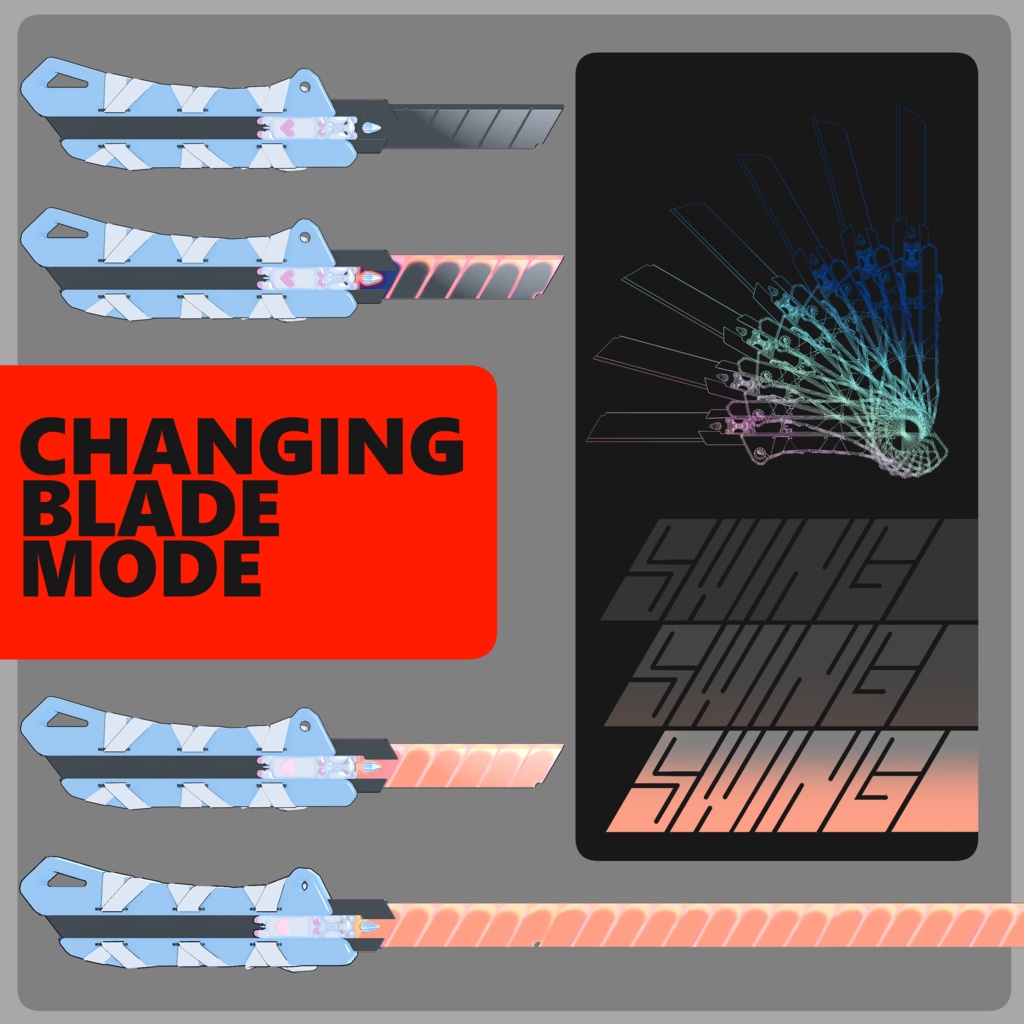 【VRChat想定】ハムカッター【MA対応】