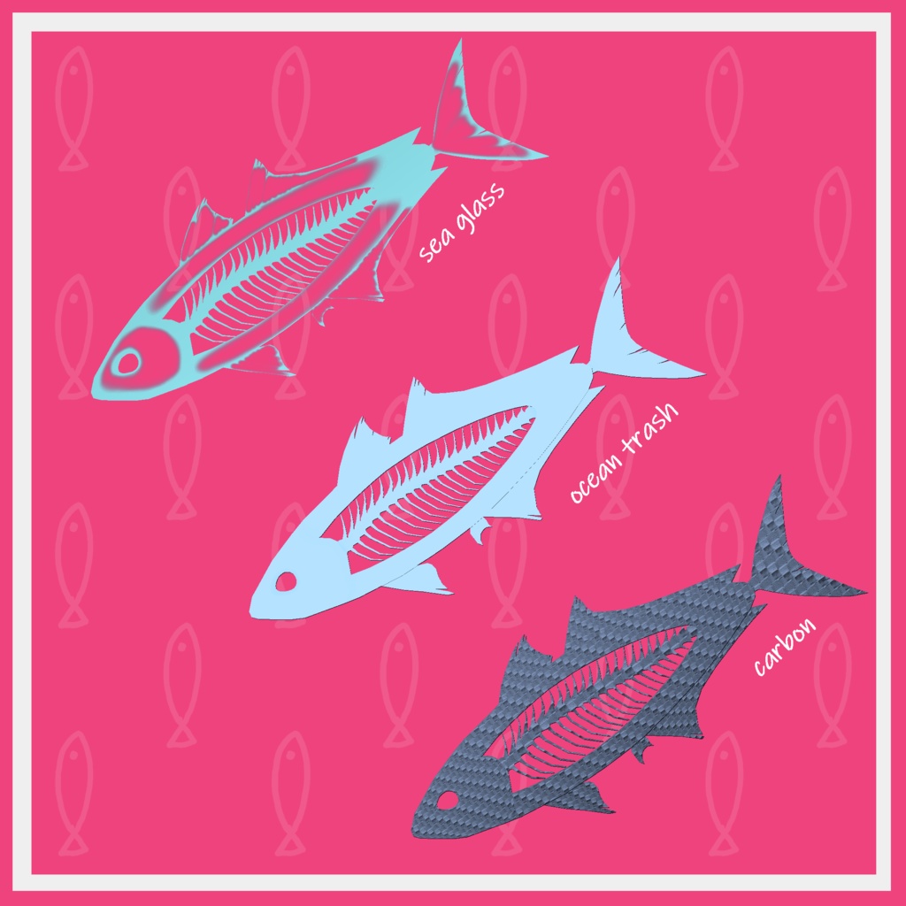 【VRChat想定】お魚のへアピン【MA対応】