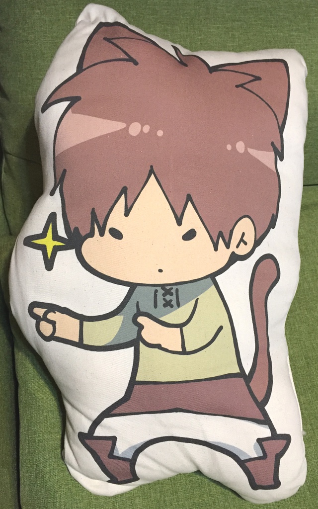 【受注生産:受注締切ました】ぬこエレン ダイカットクッション
