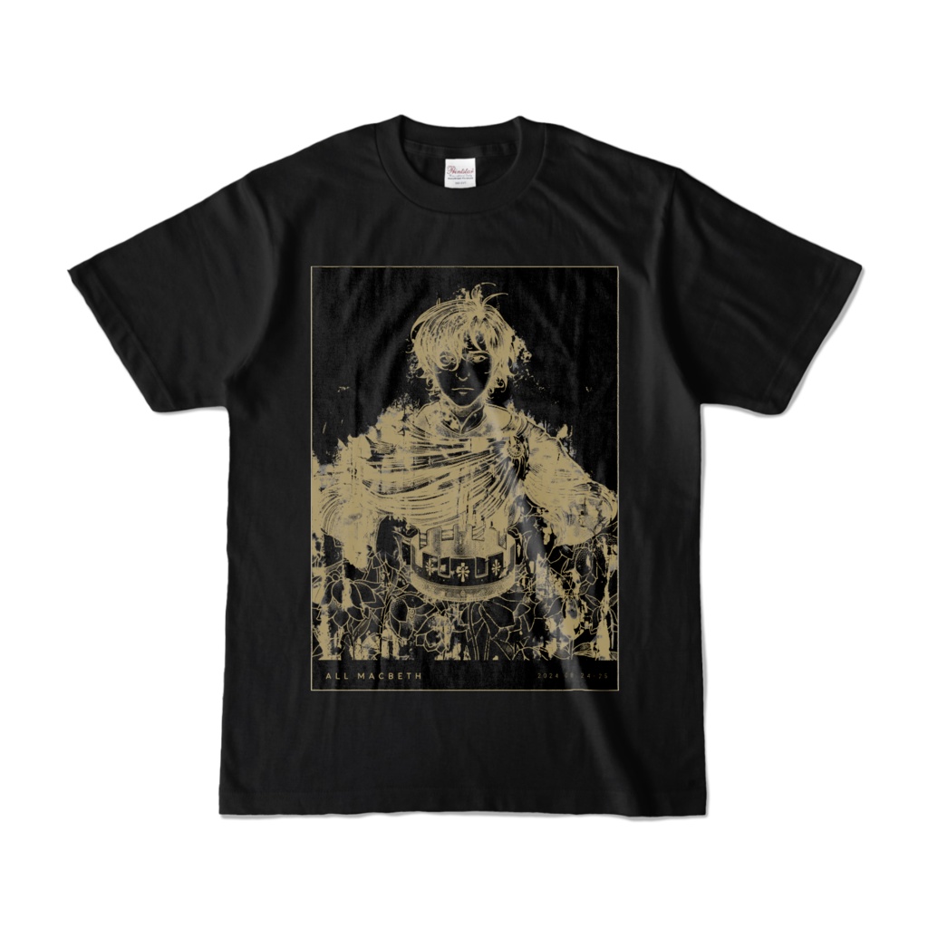 全員マクベス グッズTシャツ(黒/ゴールド)