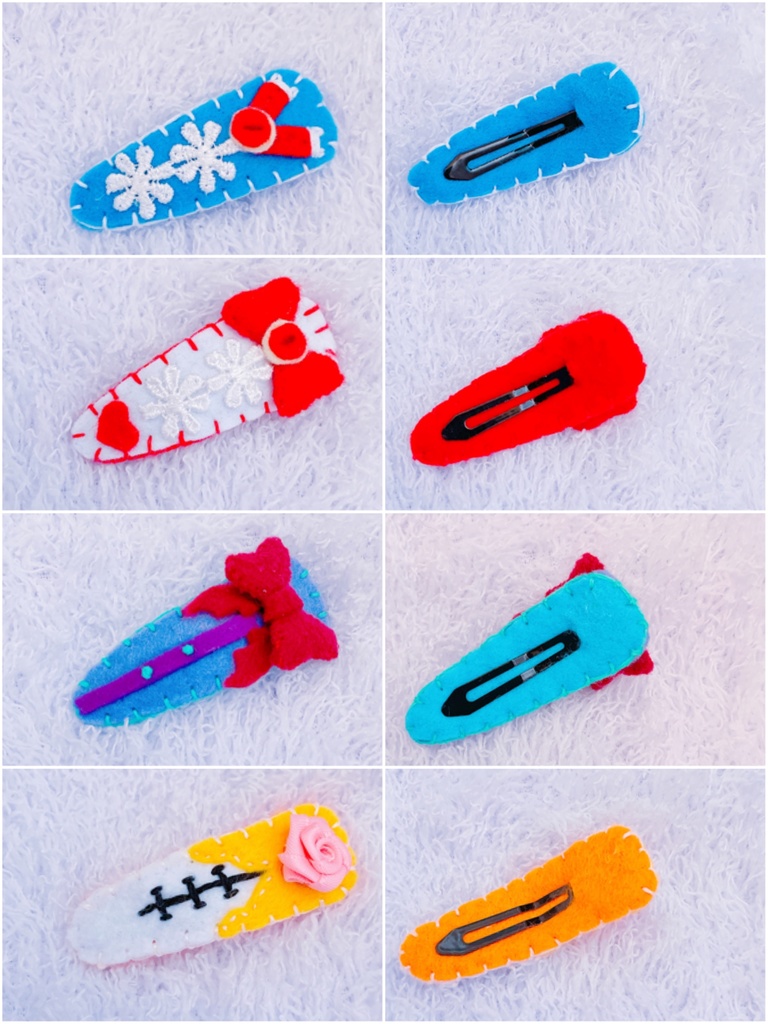 フェルト ぱっちんどめ