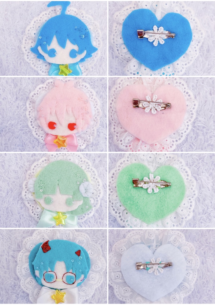 フェルトブローチ