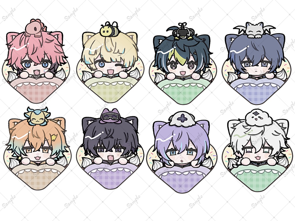 クレープアクリルキーホルダー