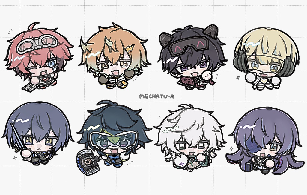 めじるしアクリルキーホルダー