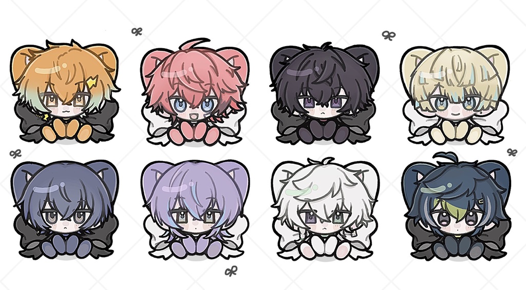 〈非公式〉リボンねこアクリルキーホルダー
