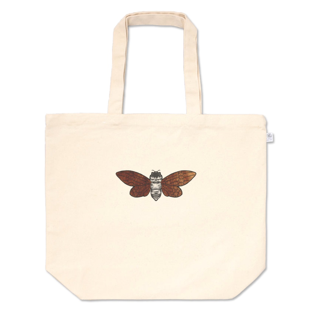 蝉の声無くトートバッグL(チ)