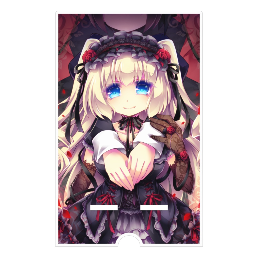 【月蝕ざっか店】永遠にあなたのスマホを見守るゴスロリ×ヤンデレスマホスタンド(2種類)