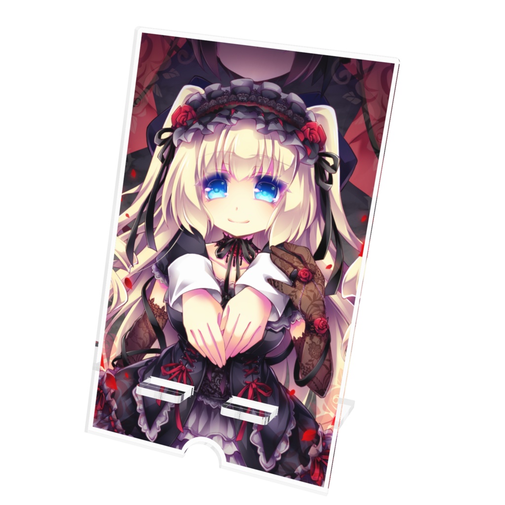 【月蝕ざっか店】永遠にあなたのスマホを見守るゴスロリ×ヤンデレスマホスタンド(2種類)