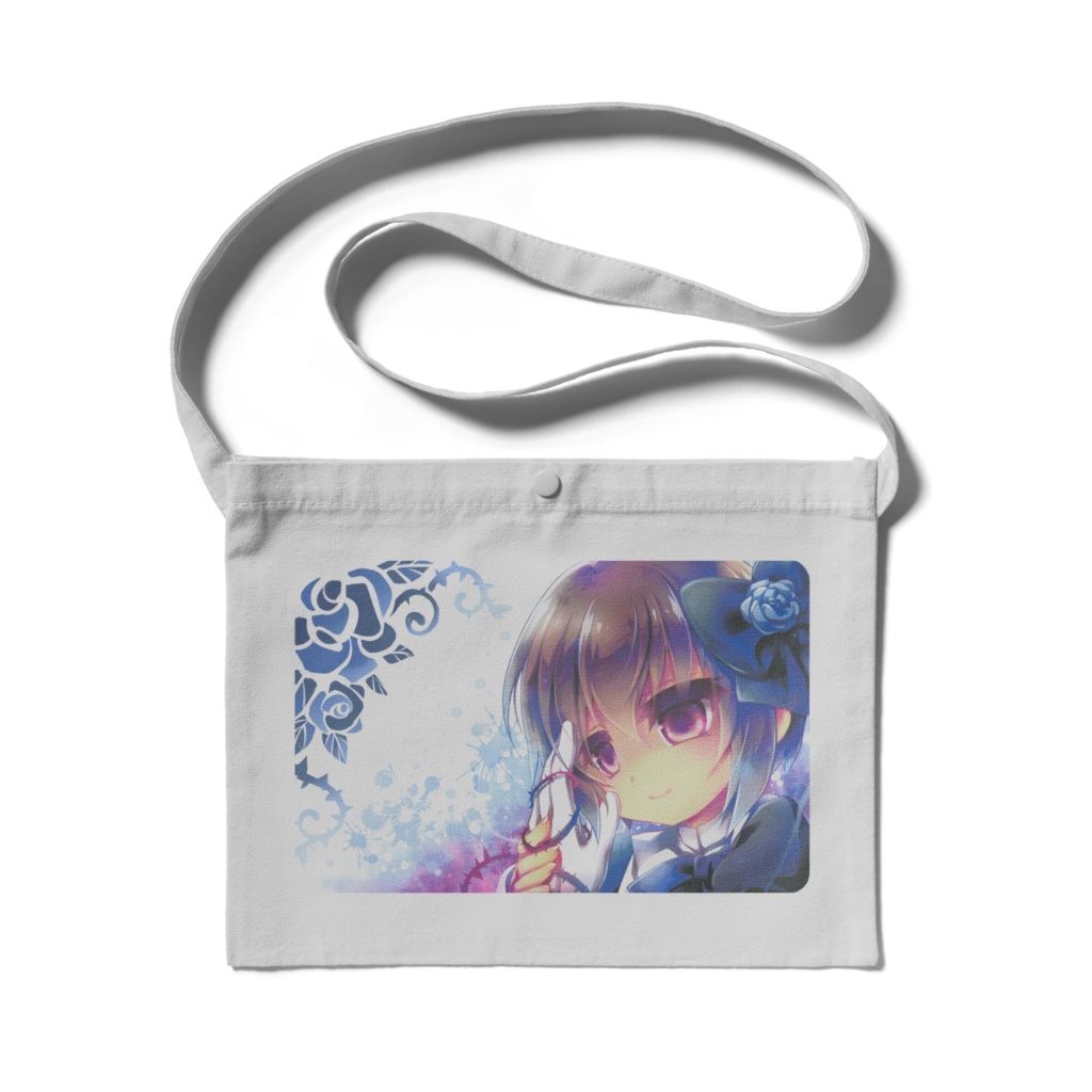 あなたと一緒におさんぽサコッシュ(絵柄2種×地色2種)