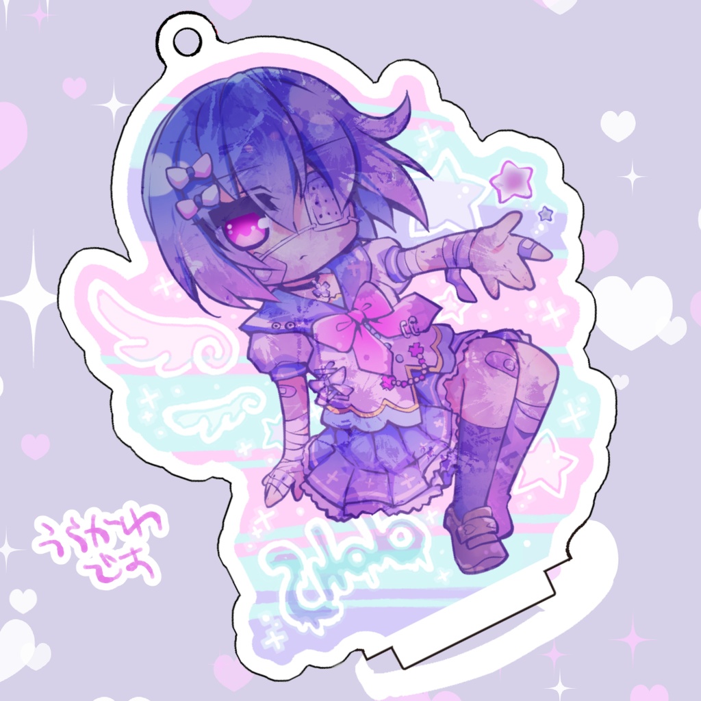 【サイン付きました!】ゆめかわ瑠架さんアクキー&フィギュア