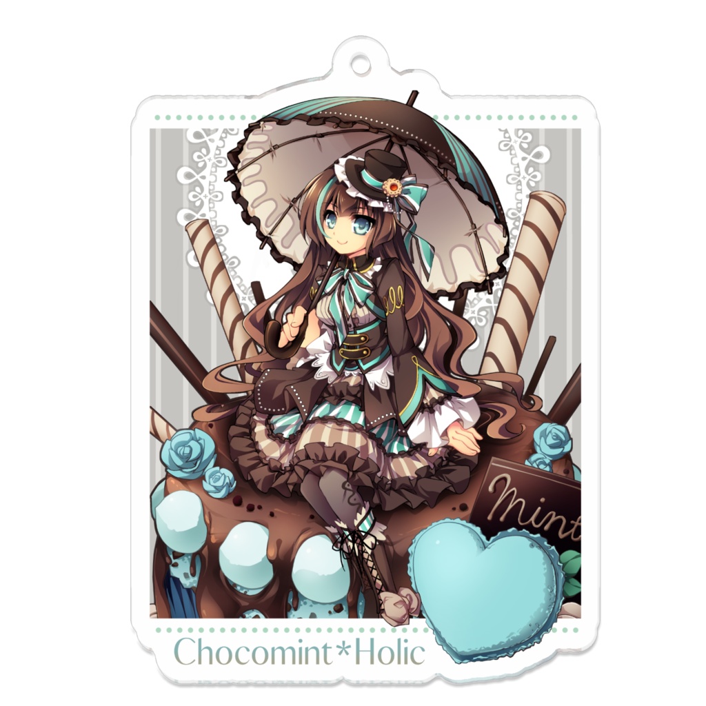 【ローズフェスティバル2023】イノセントブルー&Chocomint*Holic - アクリルキーホルダー