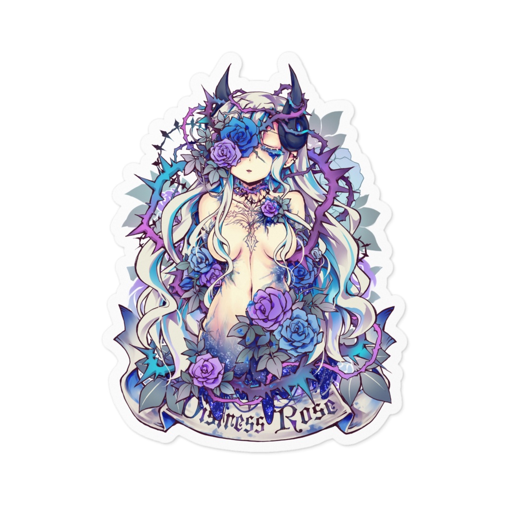 【ローズフェスティバル2023】創作ゴスロリちゃんステッカーコレクション(6種)