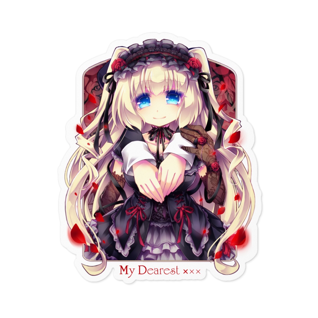 【ローズフェスティバル2023】創作ゴスロリちゃんステッカーコレクション(6種)